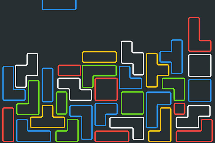 Tetris type blocks
