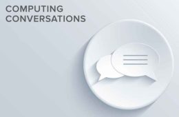 white on white speech bubble for Computing Conversations print column