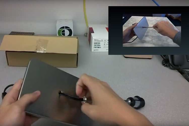 video still of assembling a product from ikea