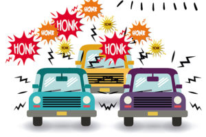 Honking cars