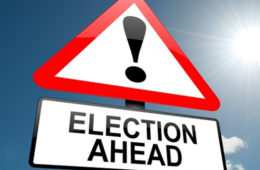 election ahead sign
