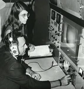 Margaret Hamilton at MIT during the Apollo 11 mission.